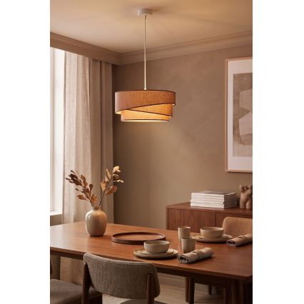 Brilagi - kaabliga rippvalgusti ARROW 1xE27/60W/230V, läbimõõt 45 cm, pruun