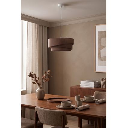 Brilagi - kaabliga rippvalgusti ARROW 1xE27/60W/230V, läbimõõt 45 cm, pruun
