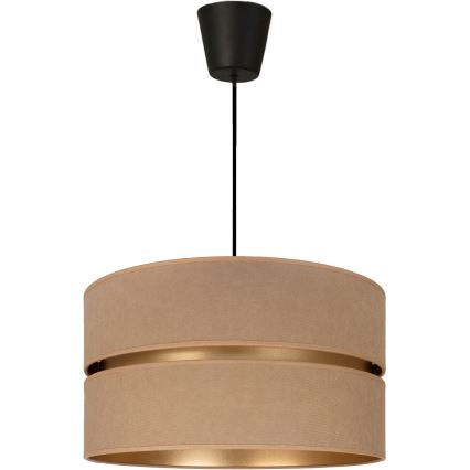 Brilagi - Kaabliga rippvalgusti DUO-DUO 1xE27/60W/230V, läbimõõt 40 cm, beež/kuldne