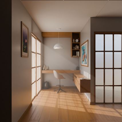 Brilagi - Kaabliga rippvalgusti WABI SABI 1xE27/40W/230V valge