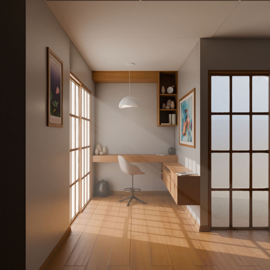 Brilagi - Kaabliga rippvalgusti WABI SABI 1xE27/40W/230V valge