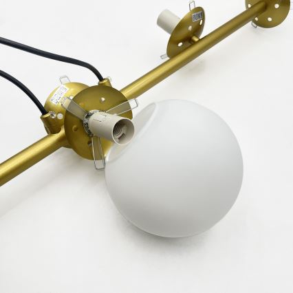 Brilagi - kaabliga riputatav lühter MALONY 6xE14/20W/230V kuldne