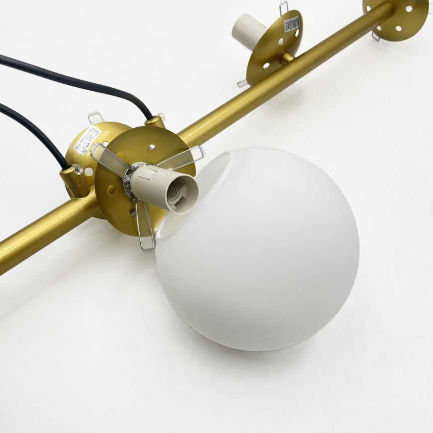 Brilagi - kaabliga riputatav lühter MALONY 6xE14/20W/230V kuldne