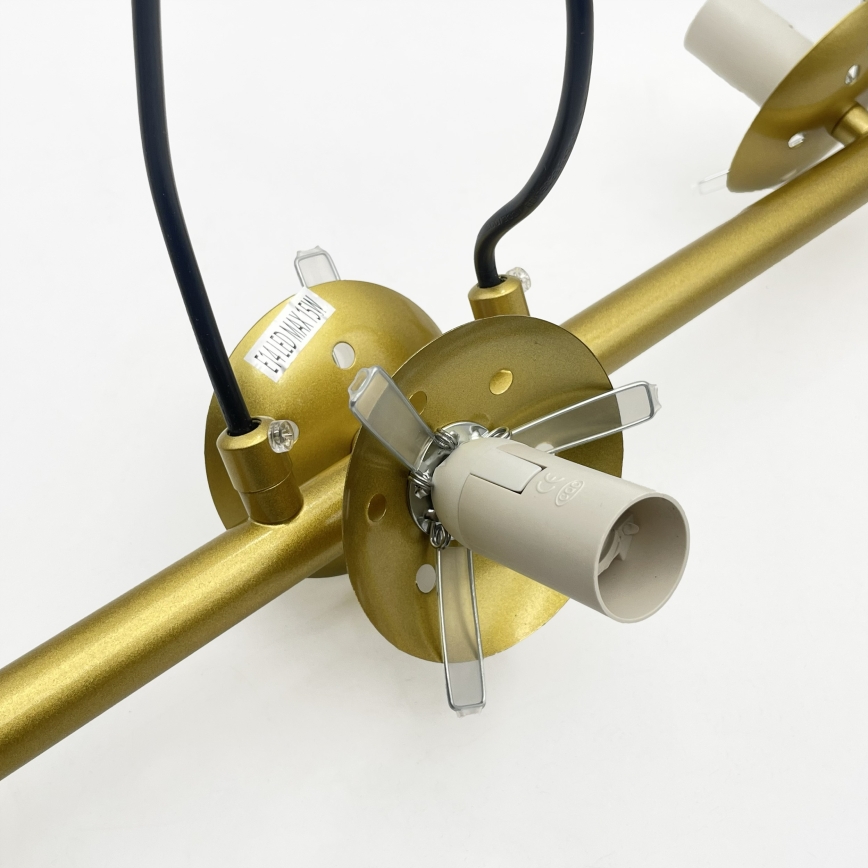 Brilagi - kaabliga riputatav lühter MALONY 6xE14/20W/230V kuldne