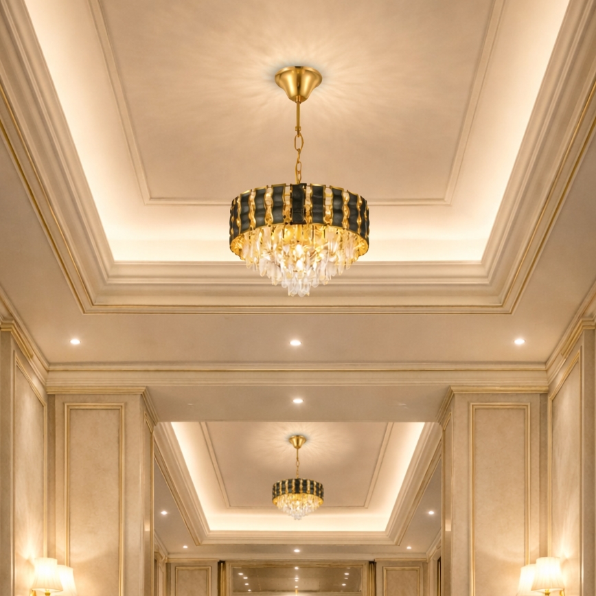 Brilagi - ketiga lühter CRISTAL 5xE14/40W/230V läbimõõt 38 cm