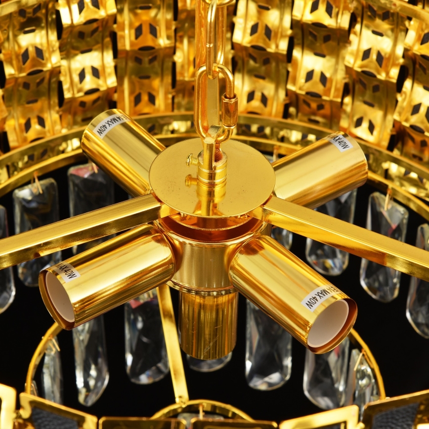 Brilagi - ketiga lühter CRISTAL 5xE14/40W/230V läbimõõt 38 cm