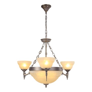 Brilagi - ketiga lühter DAHLIA 6xE27/40W/230V, läbimõõt 74 cm, messing