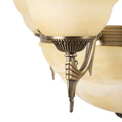 BRILAGI - ketiga lühter DAHLIA 6xE27/40W/230V, läbimõõt 74 cm, messing