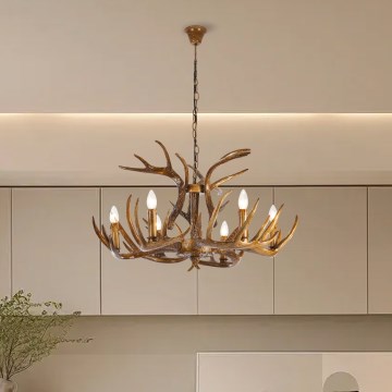 Brilagi - ketiga lühter DEER 6xE14/10W/230V, läbimõõt 80 cm