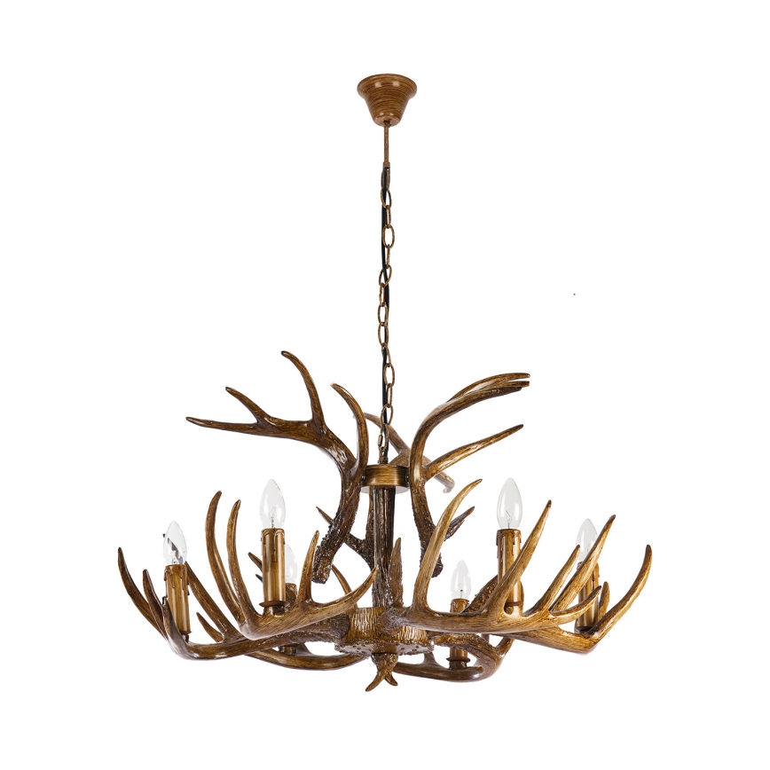 Brilagi - ketiga lühter DEER 6xE14/10W/230V, läbimõõt 80 cm