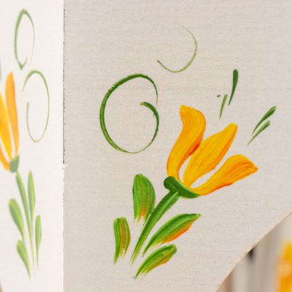 Brilagi - Ketiga lühter QUEEN 6xE14/40W/230V pöök/kreemjas