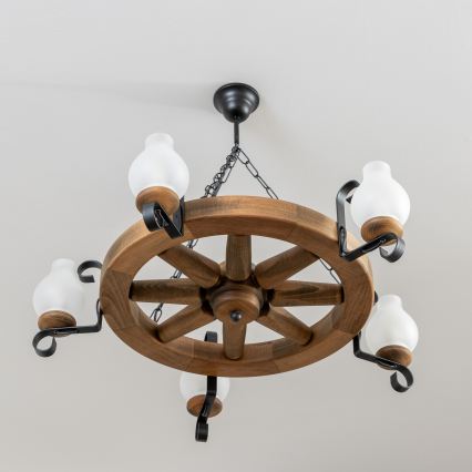 Brilagi - ketiga lühter ROATA 5xE14/40W/230V, läbimõõt 70 cm, pöök