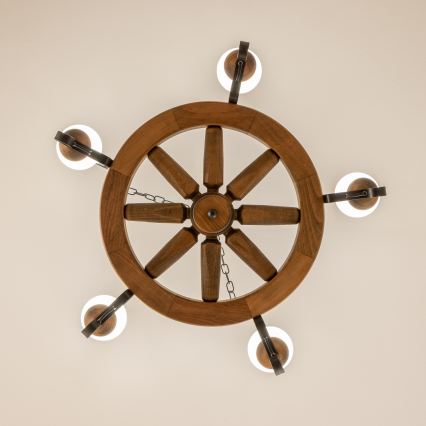 Brilagi - ketiga lühter ROATA 5xE14/40W/230V, läbimõõt 70 cm, pöök