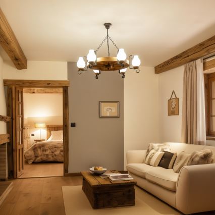 Brilagi - ketiga lühter ROATA 6xE14/40W/230V läbimõõt 70 cm pöök