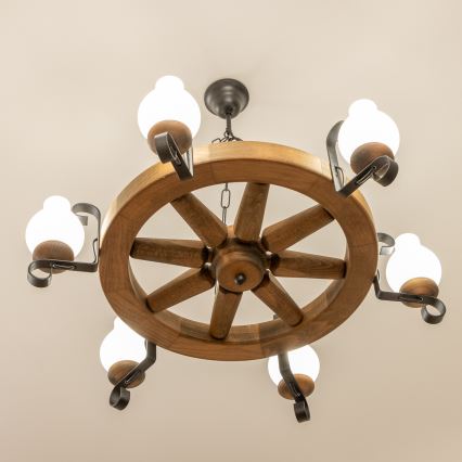 Brilagi - ketiga lühter ROATA 6xE14/40W/230V läbimõõt 70 cm pöök