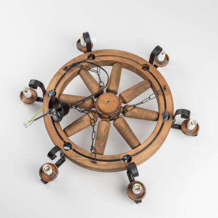 Brilagi - ketiga lühter ROATA 6xE14/40W/230V läbimõõt 70 cm pöök