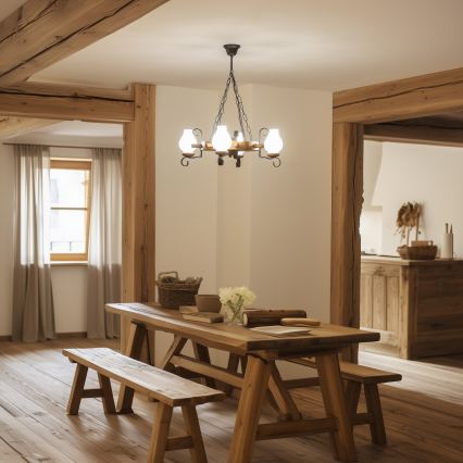 Brilagi - Ketiga lühter TIMONA 4xE14/40W/230V Ø 50 cm pöök