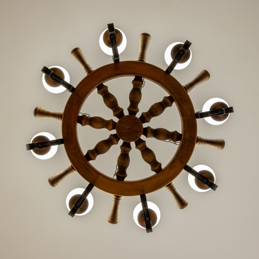 Brilagi - ketiga lühter TIMONA 8xE14/40W/230V, läbimõõt 70 cm, pöök