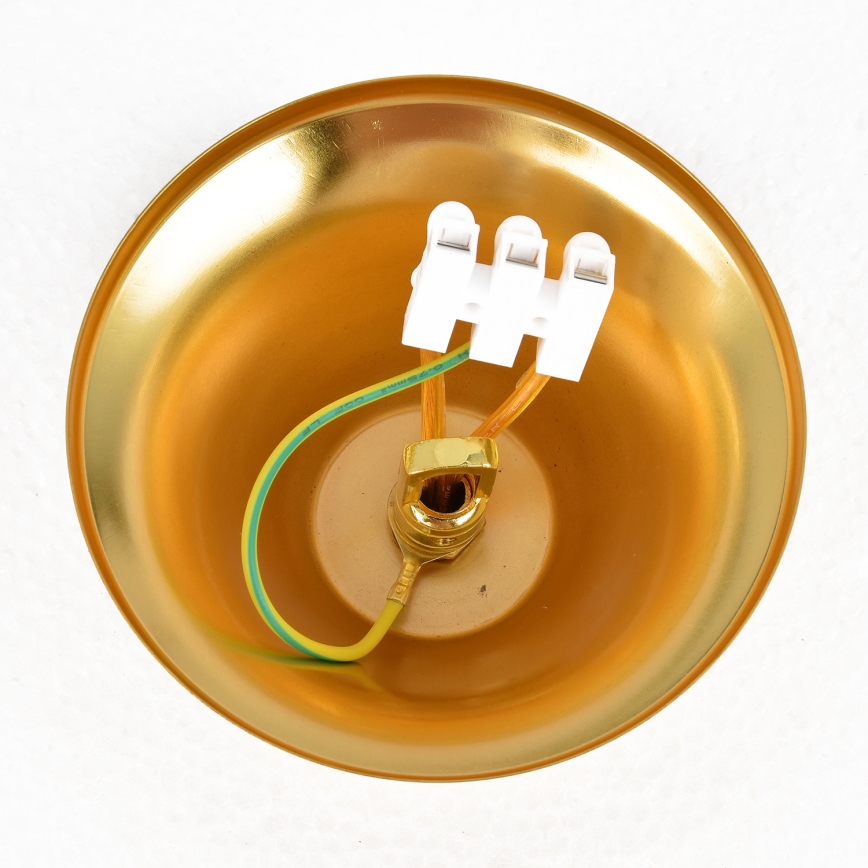 Brilagi - Ketiga ripp-lühter ECLIPSE 7xE14/10W/230V läbimõõt 48 cm must/kuldne