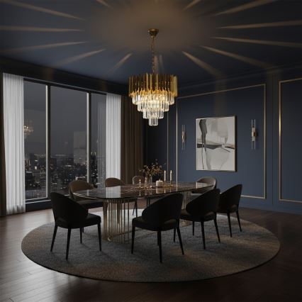 Brilagi - Ketiga ripplühter CRISTAL 5xE14/40W/230V, läbimõõt 45 cm