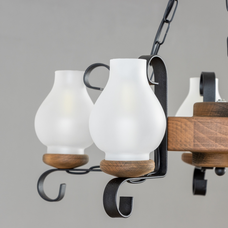 Brilagi - Ketiga riputatav lühter ROATA 5xE14/40W/230V Ø 50 cm pöök