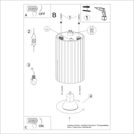 Brilagi - Kohtvalgusti CRESTO 1xGU10/10W/230V 10 cm must