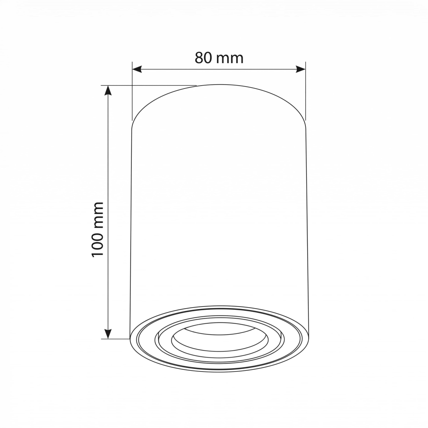 BRILAGI - Kohtvalgusti MIA 1xGU10/30W/230V 100x80 mm valge