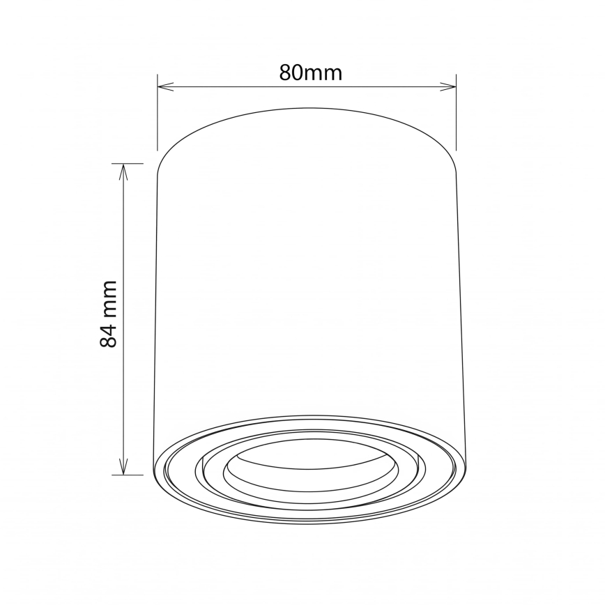 BRILAGI - Kohtvalgusti MIA 1xGU10/30W/230V 84x80 mm antratsiit