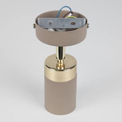 Brilagi - Kohtvalgusti seinale POKER 1xGU10/25W/230V beež/kuldne