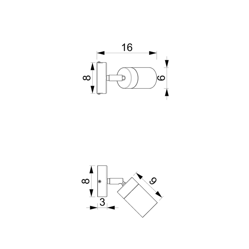 Brilagi - Kohtvalgusti seinale POKER 1xGU10/25W/230V roheline/kuldne