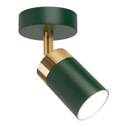 Brilagi - Kohtvalgusti seinale POKER 1xGU10/25W/230V roheline/kuldne