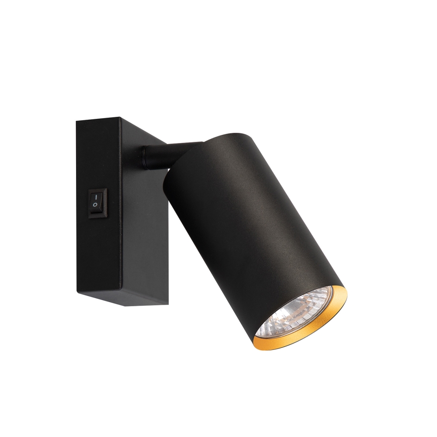 Brilagi - Kohtvalgusti seinale SELE 1xGU10/30W/230V must/kuldne