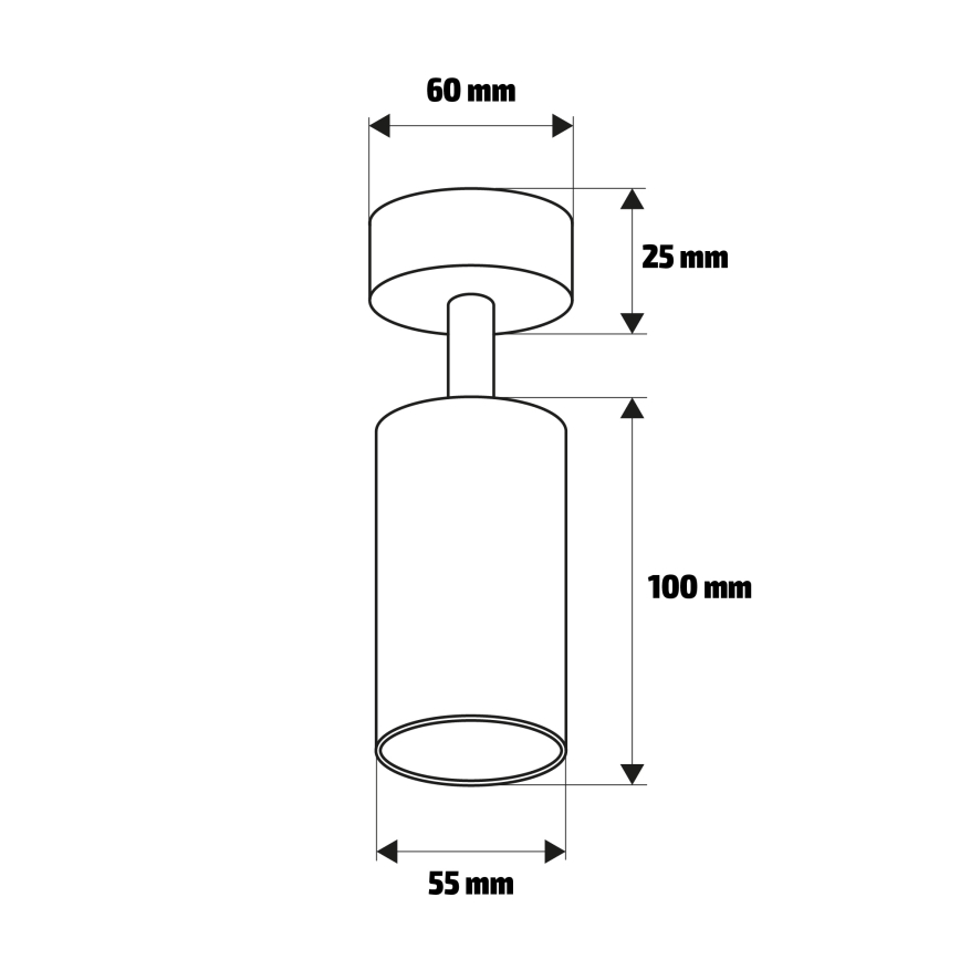 Brilagi - Kohtvalgusti SELE 1xGU10/30W/230V valge/tammepuidu kaunistus