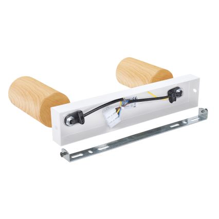 Brilagi - Kohtvalgusti SELE 2xGU10/30W/230V valge/tammepuidu kaunistus