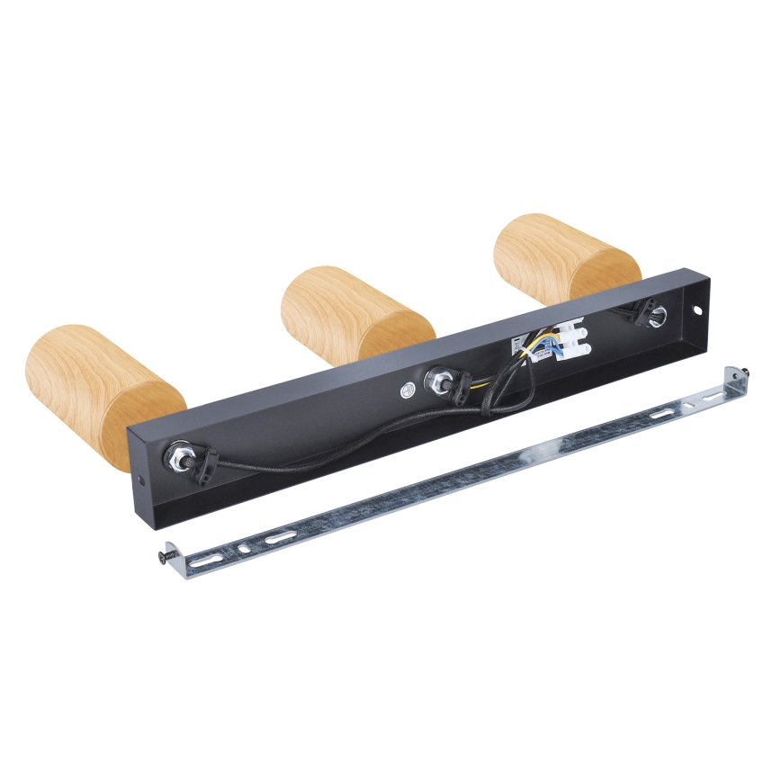 Brilagi - Kohtvalgusti SELE 3xGU10/30W/230V must/tammepuidu kaunistus