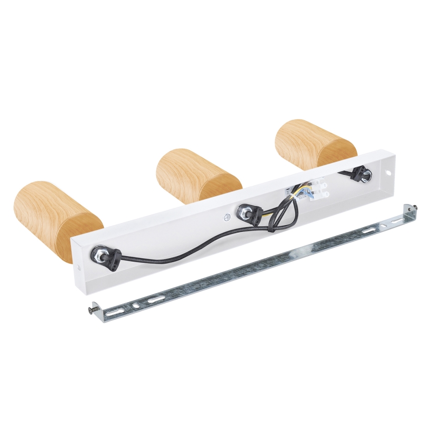 Brilagi - Kohtvalgusti SELE 3xGU10/30W/230V valge/tammepuidu kaunistus