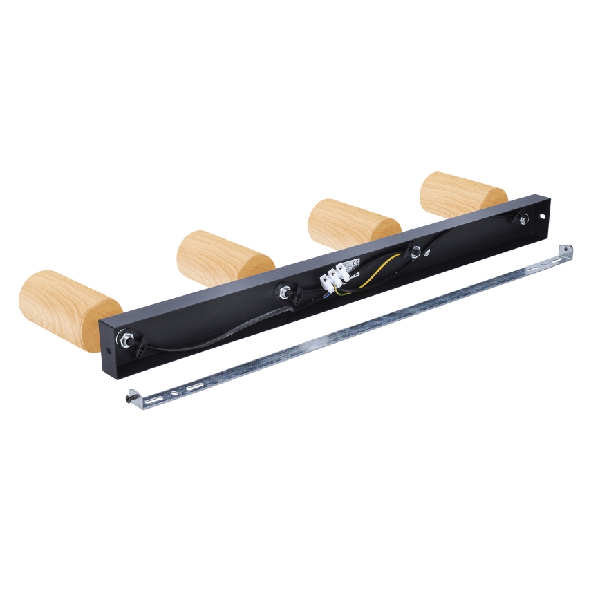 Brilagi - Kohtvalgusti SELE 4xGU10/30W/230V must/tammepuidu kaunistus