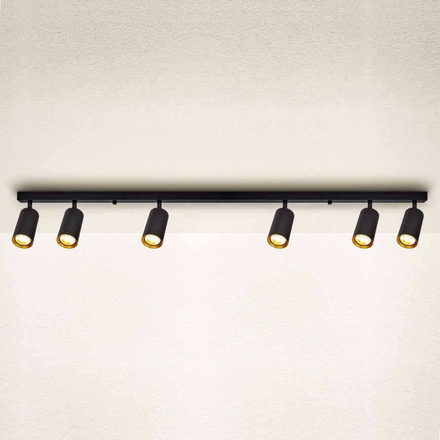 Brilagi - Kohtvalgusti SELE 6xGU10/30W/230V must/kuldne