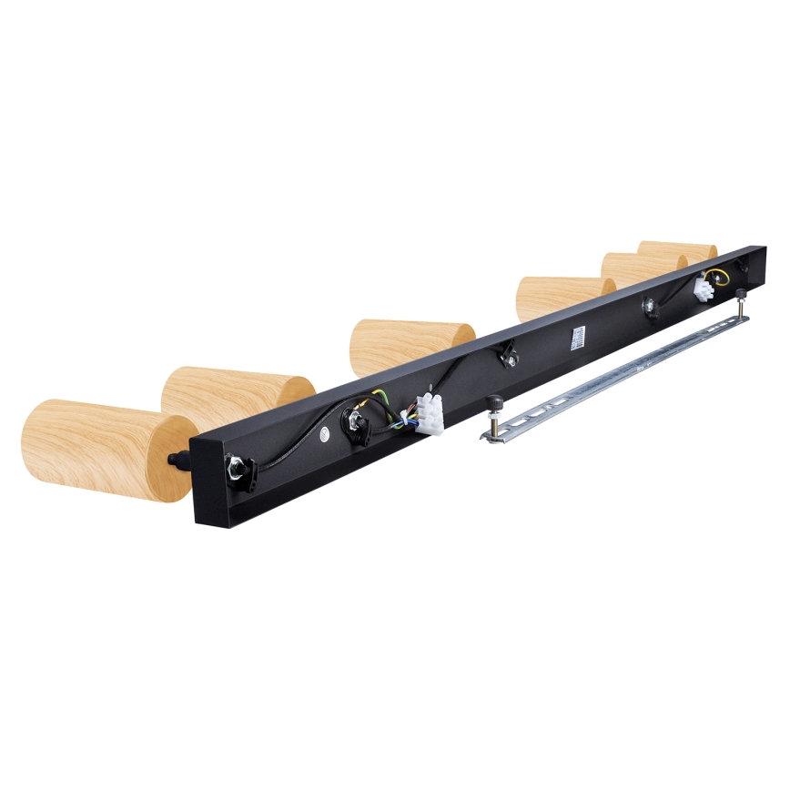 Brilagi - Kohtvalgusti SELE 6xGU10/30W/230V must/tammepuidu kaunistus