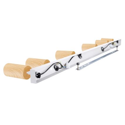 Brilagi - Kohtvalgusti SELE 6xGU10/30W/230V valge/tammepuidu kaunistus