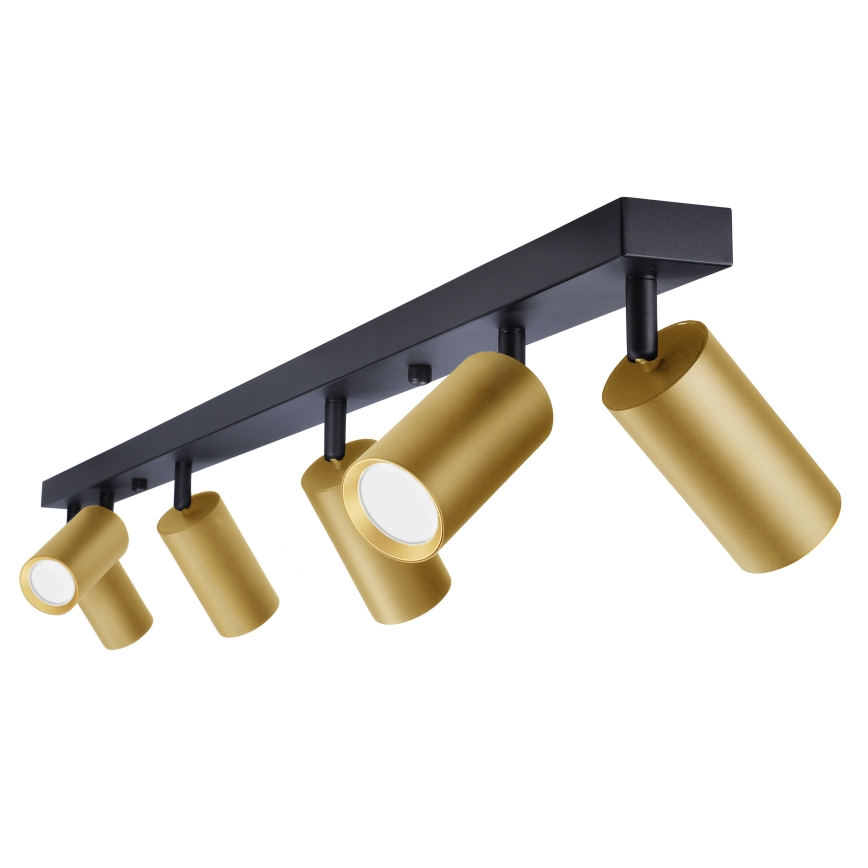 Brilagi - Kohtvalgusti SELE GOLDEN 6xGU10/30W/230V must/kuldne