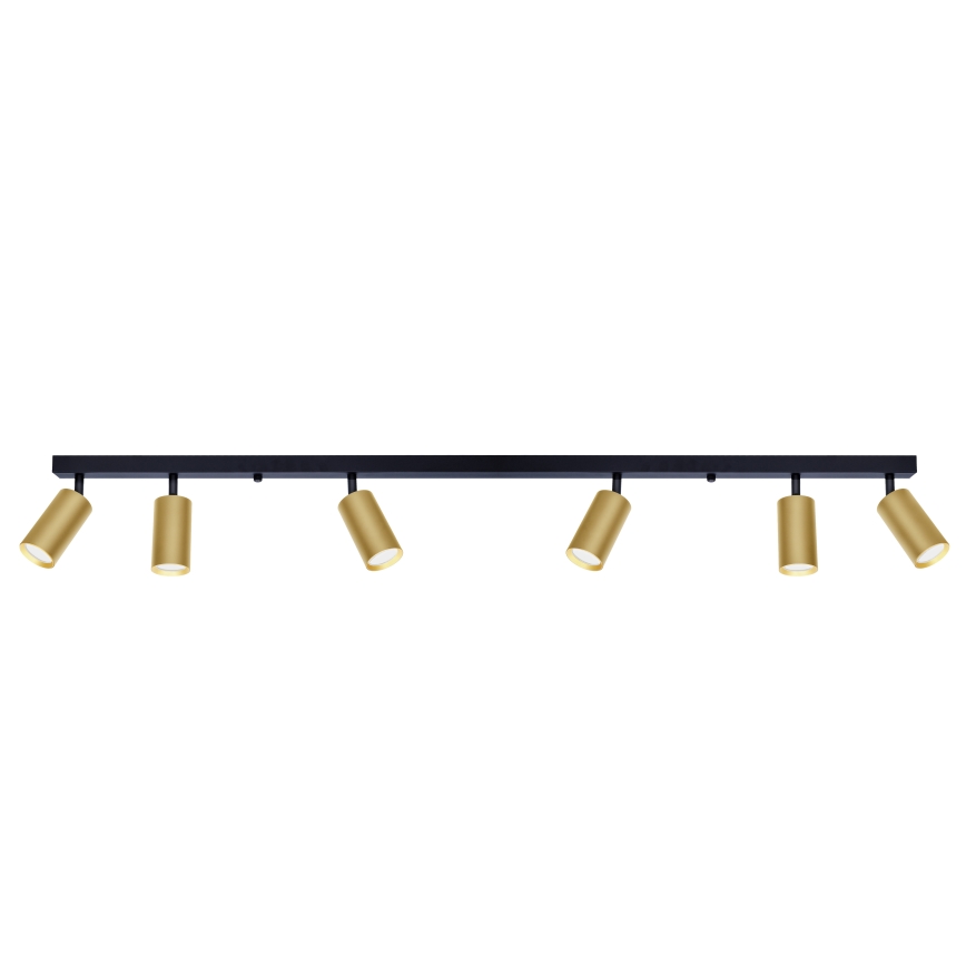 Brilagi - Kohtvalgusti SELE GOLDEN 6xGU10/30W/230V must/kuldne