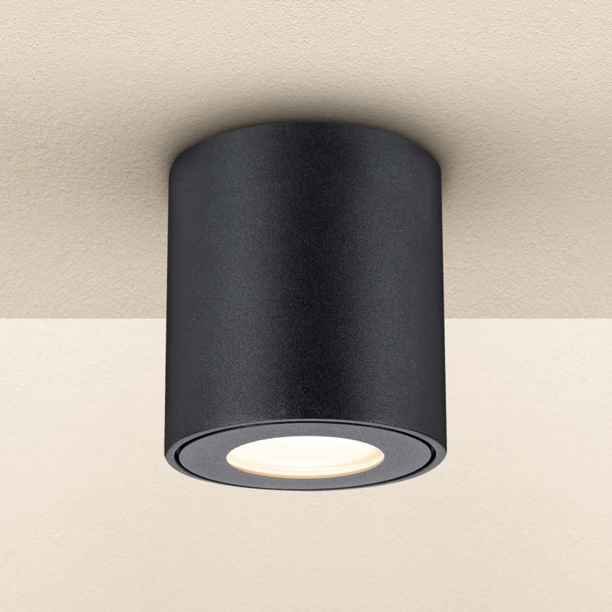 Brilagi - Kohtvalgusti vannituppa MIA 1xGU10/30W/230V 84x80 mm must IP54