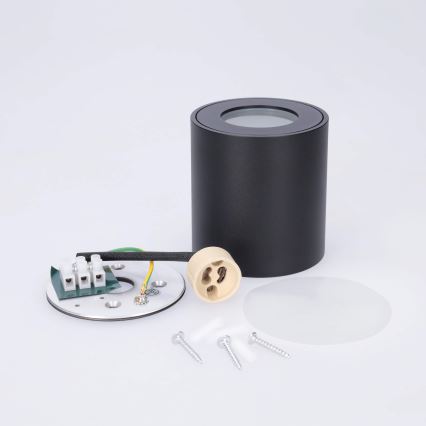 BRILAGI - Kohtvalgusti vannituppa MIA 1xGU10/30W/230V 84x80 mm must IP54