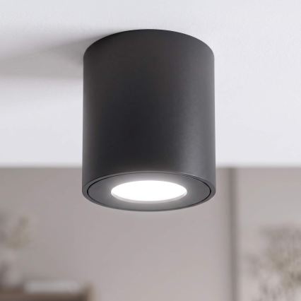 BRILAGI - Kohtvalgusti vannituppa MIA 1xGU10/30W/230V 84x80 mm must IP54