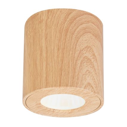 Brilagi - Kohtvalgusti vannituppa MIA 1xGU10/30W/230V 84x80 mm tammepuidu kaunistus IP44