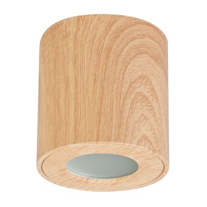 Brilagi - Kohtvalgusti vannituppa MIA 1xGU10/30W/230V 84x80 mm tammepuidu kaunistus IP44