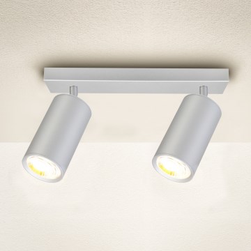 Brilagi - Kohtvalgusti vannituppa SELE 2xGU10/30W/230V IP44 hõbedane