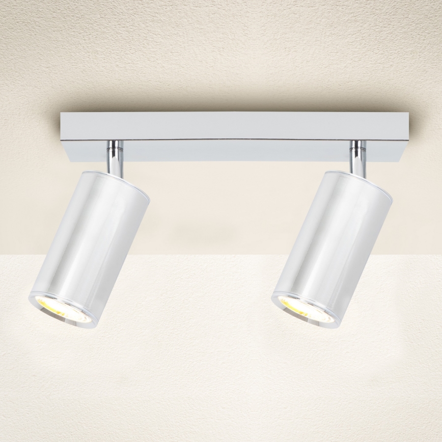 Brilagi - Kohtvalgusti vannituppa SELE 2xGU10/30W/230V IP44 läikiv kroom