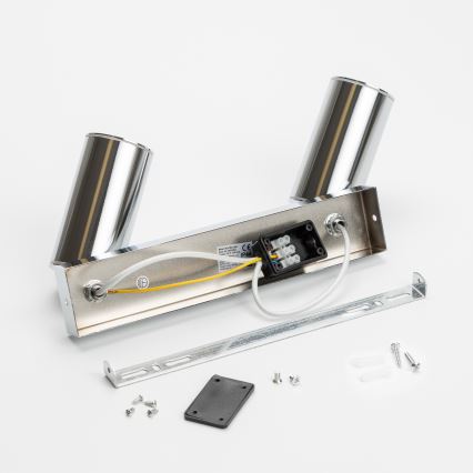 Brilagi - Kohtvalgusti vannituppa SELE 2xGU10/30W/230V IP44 läikiv kroom